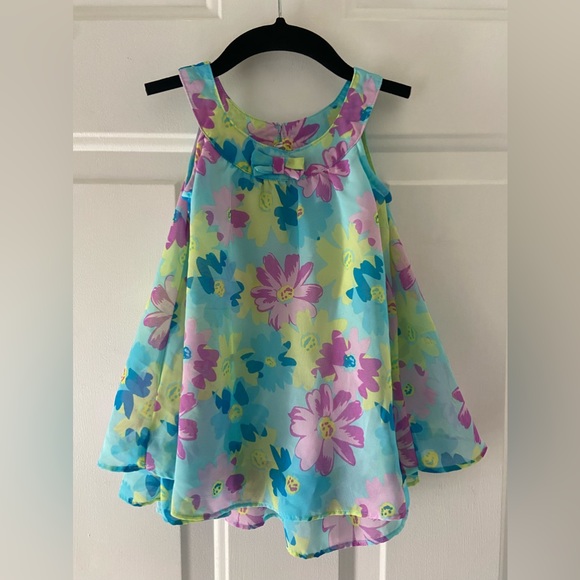Floral Chiffon Dress - Picture 1 of 4